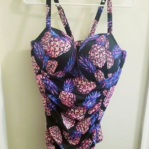 Torrid Size 3 Pineapple Swimsuit